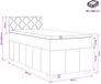 vidaXL Boxspringbed met matras, donkerbruin, 90 x 200 cm, gestoffeerd