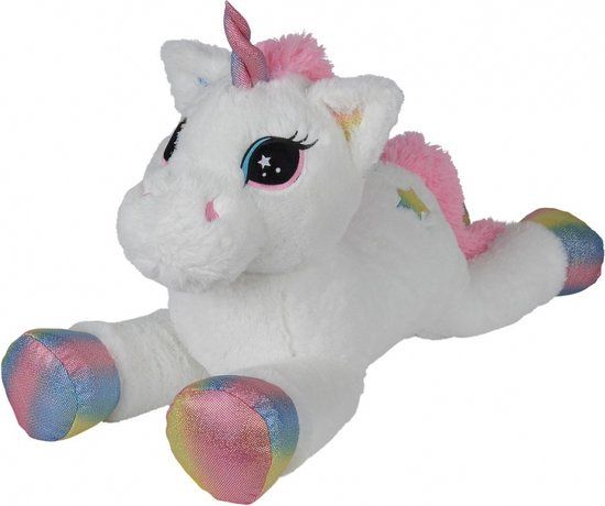 Nicotoy Liggende Eenhoorn Pluche 80cm