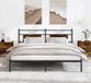 Maison Exclusive - Sommier sans matelas Chêne fumé 160x200 cm Matériau dérivé du bois