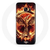 Maniacase Hoesje voor Samsung Galaxy S6 edge Hongerspelen Film Logo