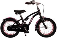 Volare Miracle Vélo enfant - Fille - 14 pouce - Noir mat - Prime Collection
