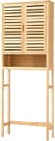 en.casa Ombouwkast Geta toiletombouw bamboe 170x66x23 cm
