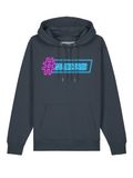 Watapparel Sweatshirt ' No Excuses ' neonblauw / antraciet / neonlila