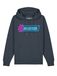 Watapparel Sweatshirt ' No Excuses ' neonblauw / antraciet / neonlila
