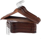 Max Home Houten Kleerhangers 20 Eenheden Bruin