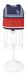 Croci Oude Cptain Rood XS Hond Harnas, Afmetingen: 28-33 cm