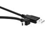 PremiumCord USB-aansluitkabel - Mini USB 2 m, USB A-stekker naar Mini B stekker 90° hoek