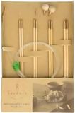 Seeknit Set d'aiguilles circulaires interchangeables Bambou Taille S - 1 pièce
