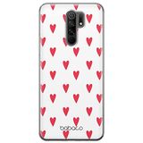 ERT GROUP mobiel telefoonhoesje voor Xiaomi REDMI 9 origineel en officieel erkend Babaco patroon Hearts 004 optimaal aangepast aan de vorm van de mobiele telefoon, gedeeltelijk bedrukt