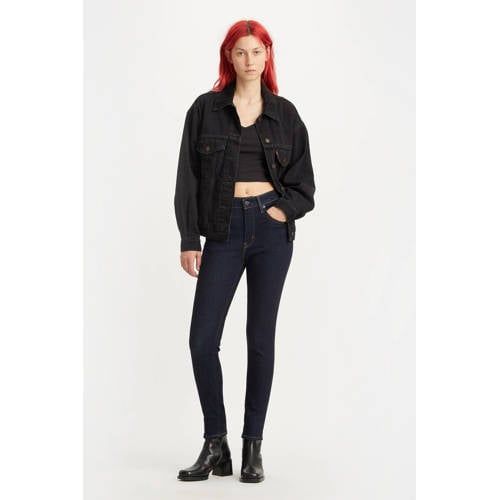Levi's 721 High Waist Skinny Jeans - Dark Blue Denim