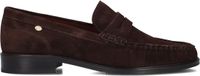 Fred De La Bretoniere BODIL BEAU Loafer Suede Dark Brown