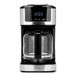 Livoo DOD208-15 kopjes, programmeerbaar elektrisch koffiezetapparaat, 1,8 l, herbruikbaar filter, programmeerfunctie, warmhoudfunctie, glas
