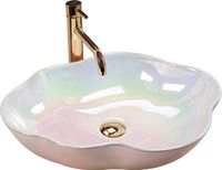 REA Akoya Pearl Opzetwastafel Parelmoer 50,5x38 cm