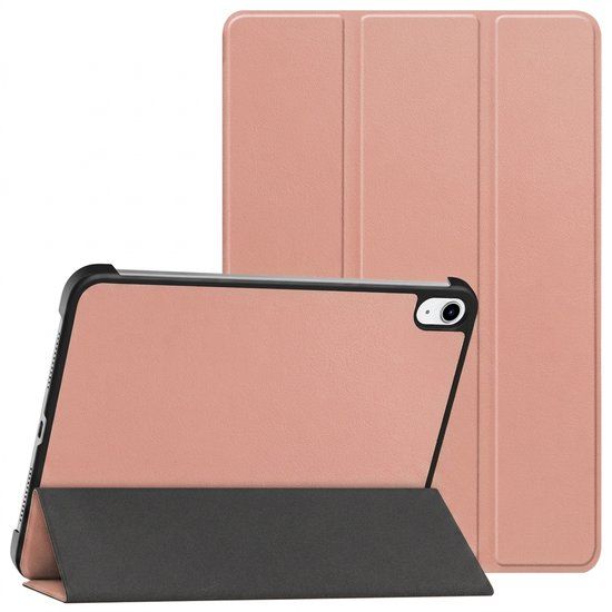 imoshion Tablet Hoes - Geschikt voor Apple iPad 11 2025 A16 / iPad 10e generatie (2022) 10.9 inch - Trifold Bookcase - Rosé goud