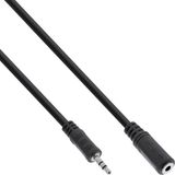 InLine 99934 audio kabel 1 m 3.5mm Zwart