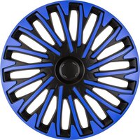 AutoStyle 4-Delige Wieldoppenset Soho 16-inch zwart/blauw