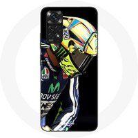 Maniacase Hoesje voor Xiaomi Redmi Note 11 4G Valentino Rossi Nummer 46 Motorfiets snelheidscoureur