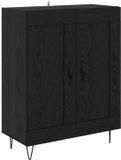 vidaXL Dressoir Zwart Eiken 69,5 x 34 x 90 cm