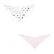 Bib Bandana-slabbetje Tri Pack 2 Be Dots Roze 38 x 18 cm