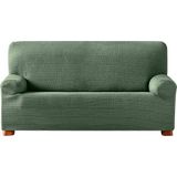 ECOMMERC3 Elastische bankovertrek, jacquard, maat 4-zits, universeel passend en ademend, antislip, met elastiek, groen