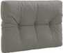 vidaXL Pallet rugkussen VIANEN 100% Polyester Grijs 70 x 50 x 12 cm