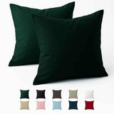 Kussensloop 60x60 versterkte katoen (set van 2) - groen