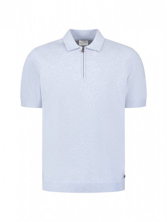 No Excess Gebreide polo met halve rits