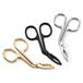 Minkissy 3 stuks wenkbrauwpincetten, schaarvorm, roestvrij staal, neushaar, gezichtshaarverwijdering, draagbaar, make-up gereedschap voor volwassenen, vrouwen, mannen goud Size 1 goud/zwart/zilver.