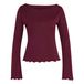 Adidas Performance Motion T-Shirt Met Lange Mouwen - Dames - Bordeaux