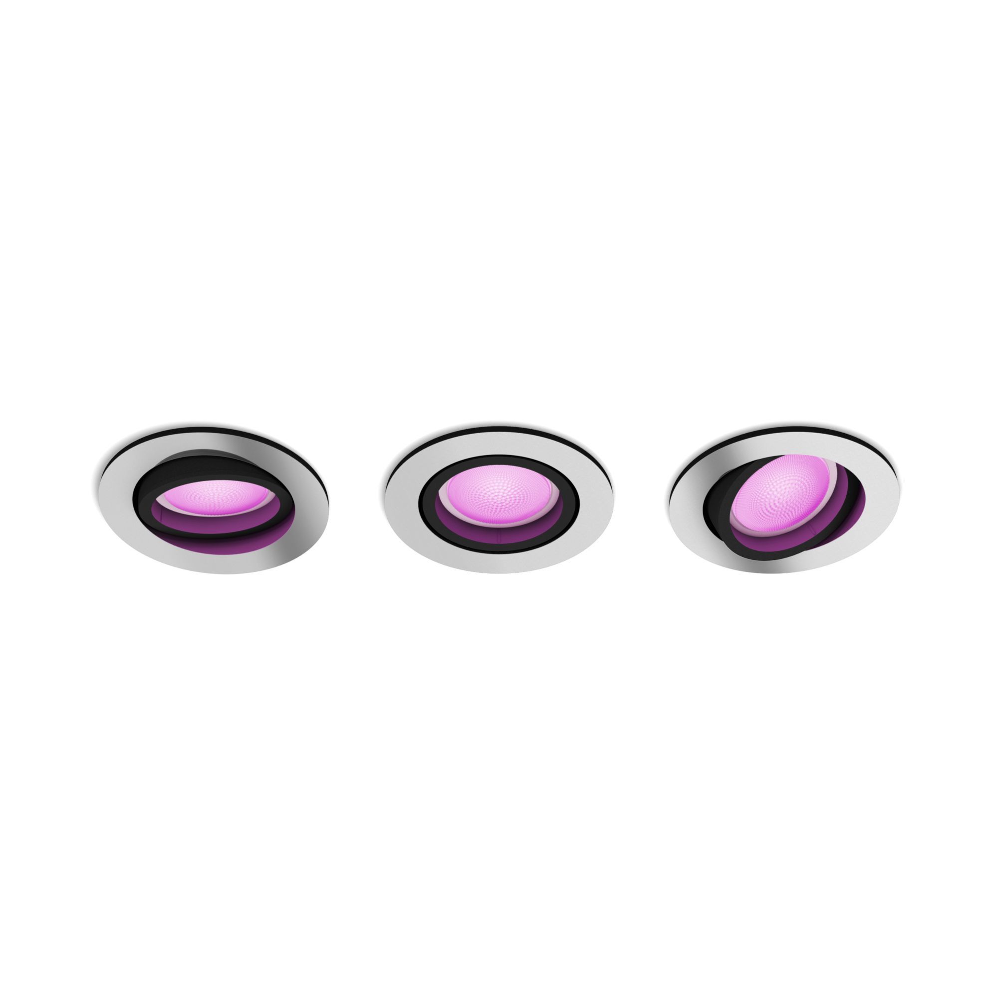 Philips Hue Centura - Smart LED Inbouwspot - 3-Pack - White and Color Ambiance - Bluetooth