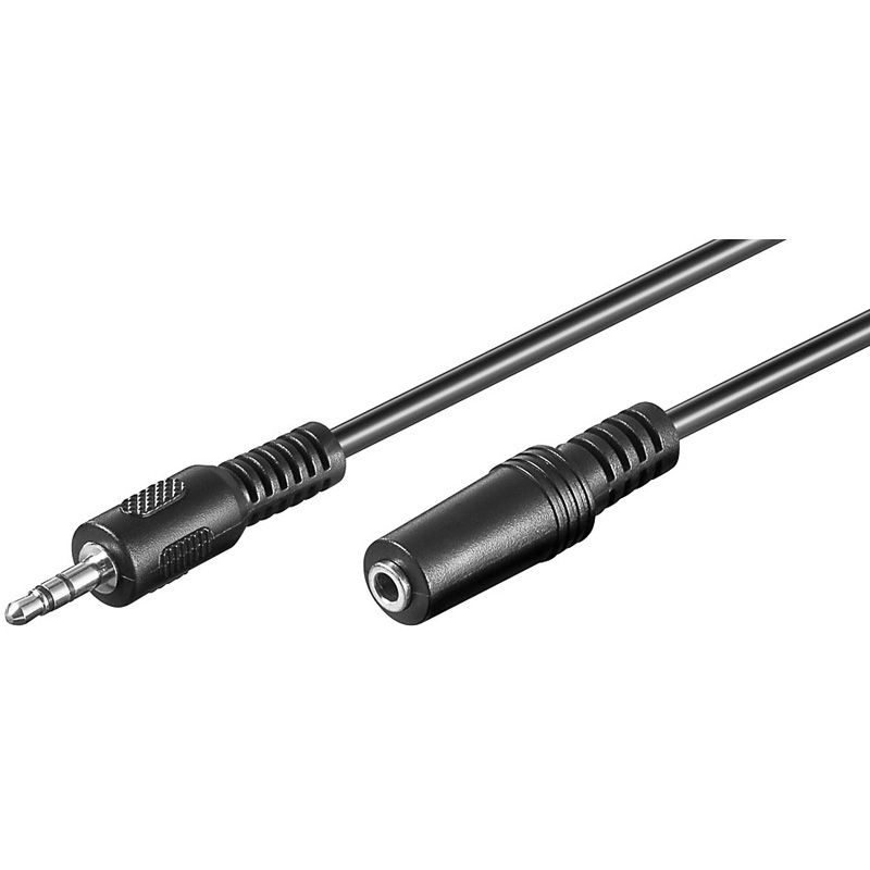 Wentronic 3.5 mm Audio Kabel - 2 m - Zwart