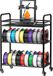 3D-printer filament storage rack, sturdy 3-tier storage rack, rolling filament holder racks with wheels, for organized filament storage in a 3D print station, office or workshop (rack only)