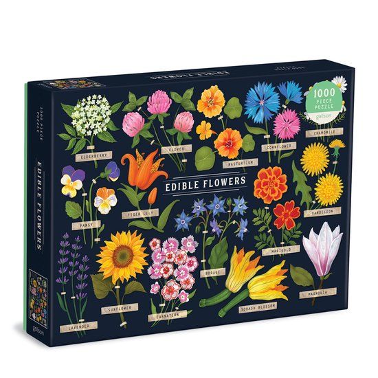Galison Edible Flowers 1000 Piece Puzzle