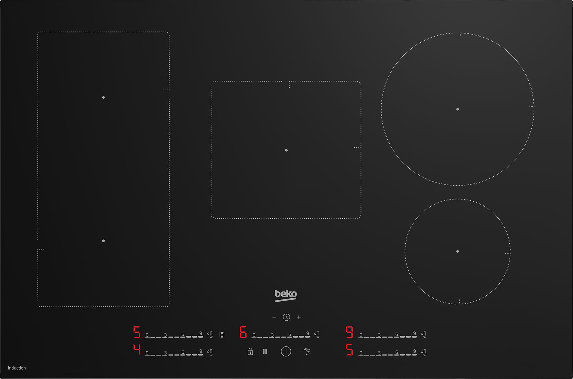 Beko HII85720UFT - 80 cm Induction Cooktop - Black
