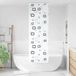 Maison Exclusive - Rideau de douche avec caisse intégrée, dimensions 60x240 cm, largeur du tissu : 56 cm