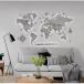 LosokaWood Décoration murale carte du monde avec rétroéclairage LED 3D Wzór XVIII