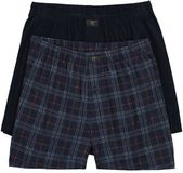 JP 1880 - Heren - Boxershorts OEKO-TEX set van 2 onderbroek - Navy blauw - Maat 4XL