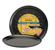 Ibili pizzablek Moka 28 cm, plaatstaal, zwart, 28 x 28 x 2 cm
