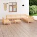 Prolenta Maison Exclusive - Tuinset voor 10 personen, gemaakt van massief grenenhout