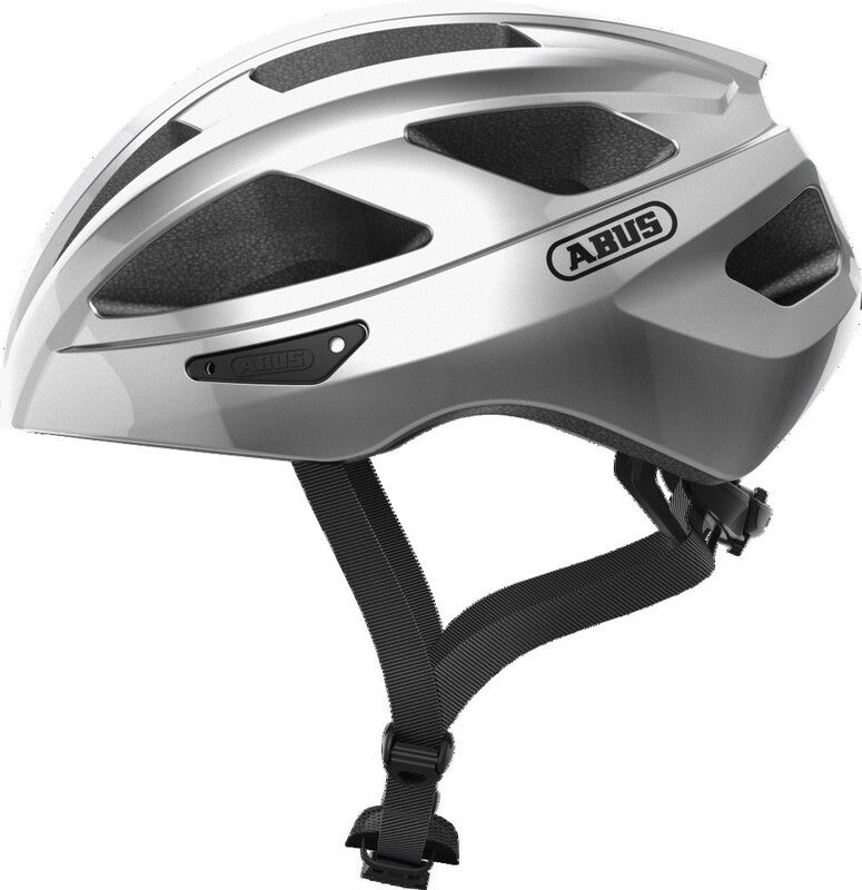 Abus Macator Racefietshelm - Gleam Silver S - Maat S