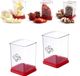 Set de découpe de fruits en acier inoxydable, avec lames à coupe rapide et butée de pression pour fruits tendres, bananes et légumes, y compris capot de protection et embout - 2 pièces