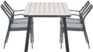 Garden Impressions 5-delige tuinset Dido tuinstoelen zwart - Vigo tafel