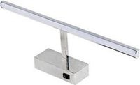 BES LED LED Spiegelverlichting - Schilderijverlichting - Rechthoek 8W - Glans Chroom Aluminium