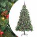 vidaXL Kunstkerstboom 300 LED's Warmwit PVC en Metalen Groen