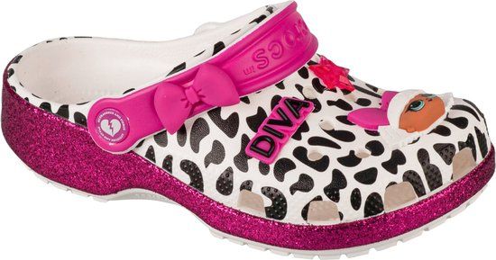 Crocs LOL Surprise Diva Girls Classic Clog - White - Size 33/34