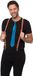 partychimp Carnaval verkleedset bretels en stropdas - regenboog - blauw - volwassenen/unisex - feestkleding