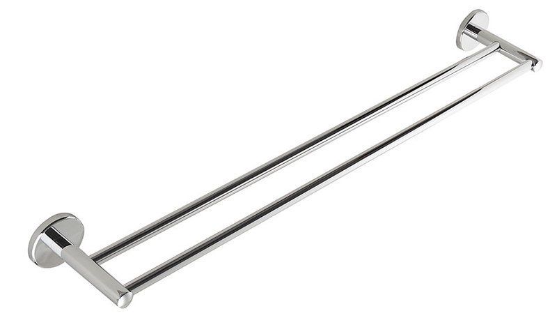 Aqualine SAMBA dubbele handdoekhouder 600 mm, chroom