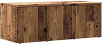 vidaXL Tv-meubel - 80x34x30 cm - Bewerkt hout - Oud houtkleurig