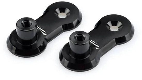 Puig 3839N Voetsteun Adapterplaat Zilver