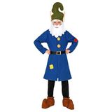 Widmann Kinderkostuum Sneezy de Kabouter Blauw Maat 140